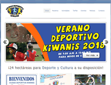 Tablet Screenshot of ciudaddeportivakiwanis.org